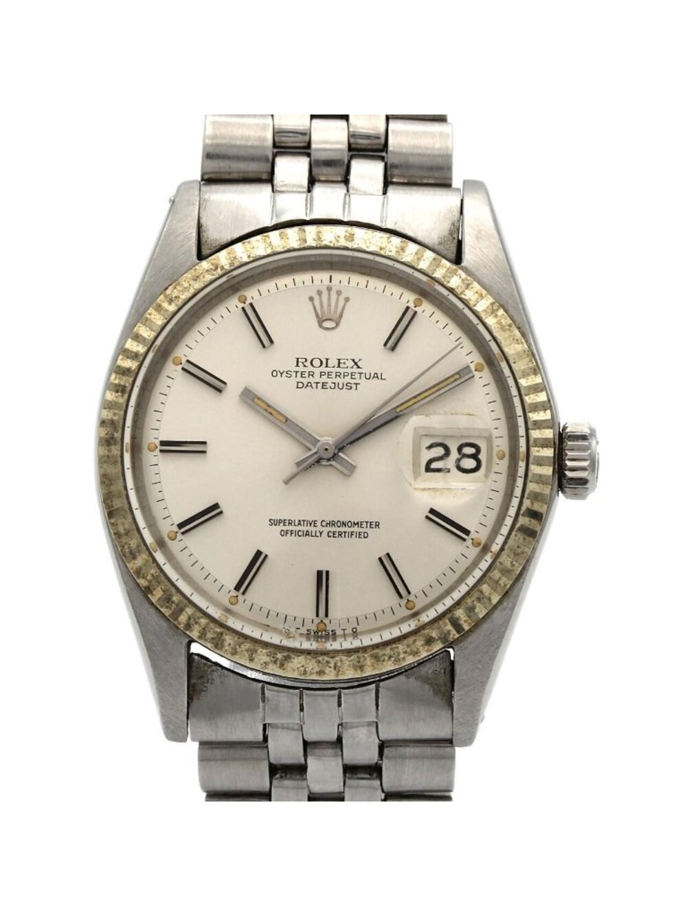 Rolex Datejust Stainless Steel White Gold Automatic